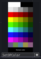 TD Library set op color